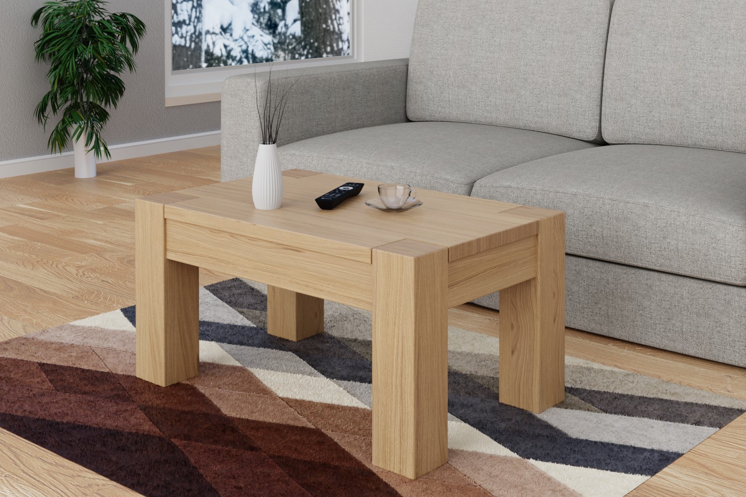 Masuta cafea din lemn masiv Sierra