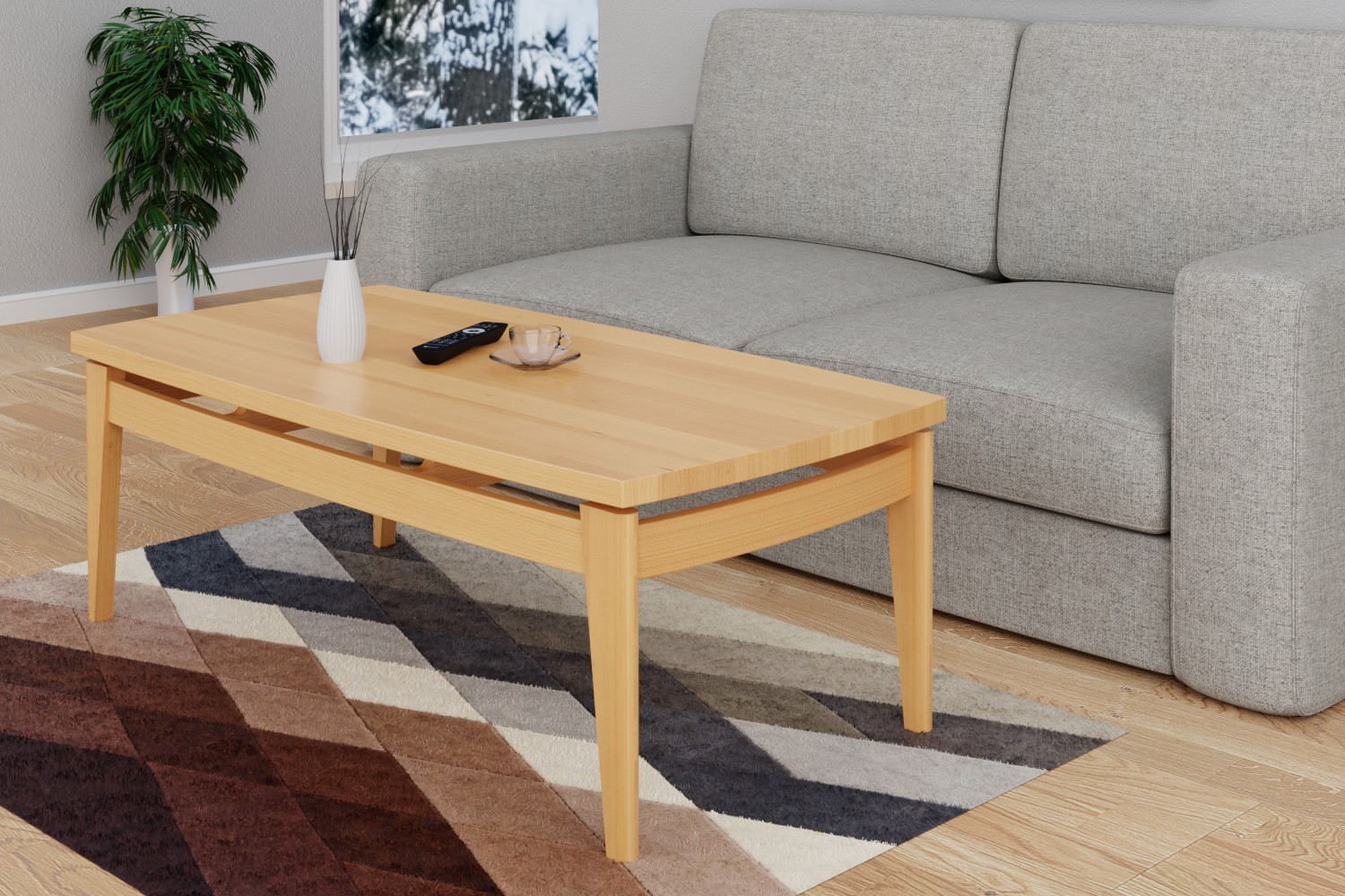 Masuta cafea din lemn masiv Essex