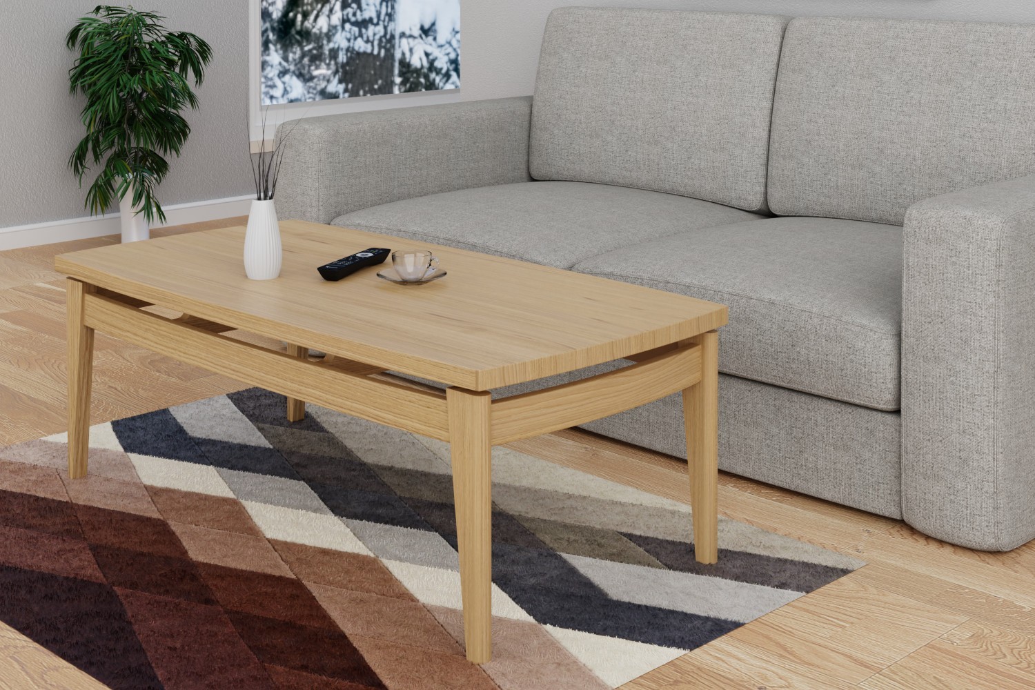 Masuta cafea din lemn masiv Essex