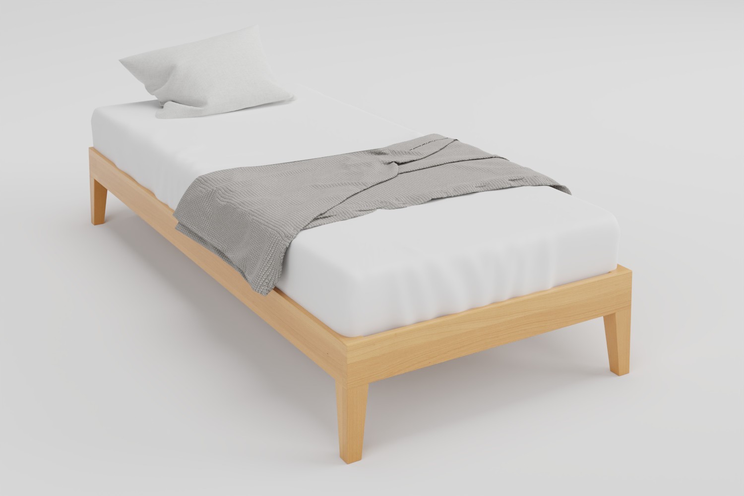 Cadru pat din lemn masiv Comodo