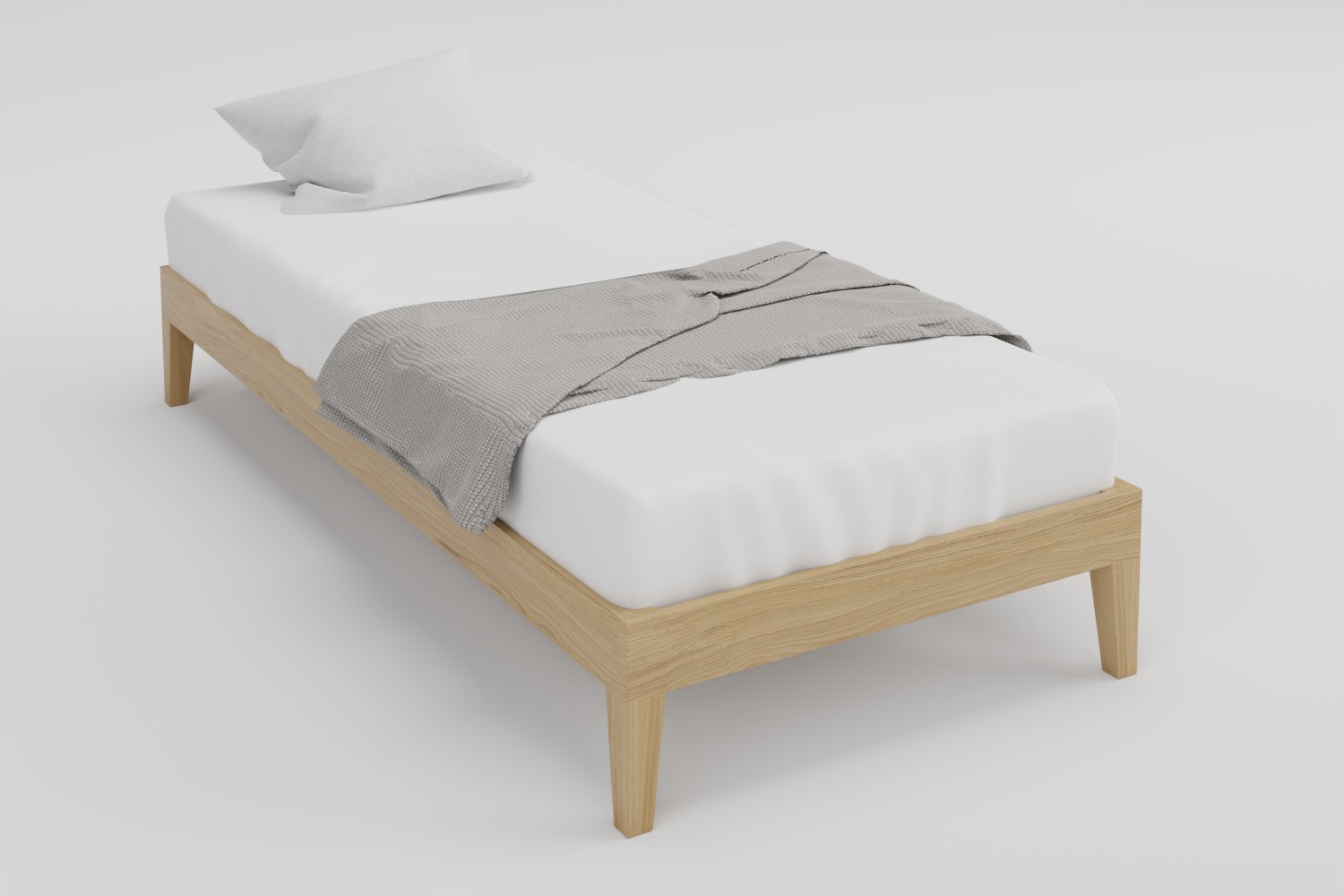 Cadru pat din lemn masiv Comodo