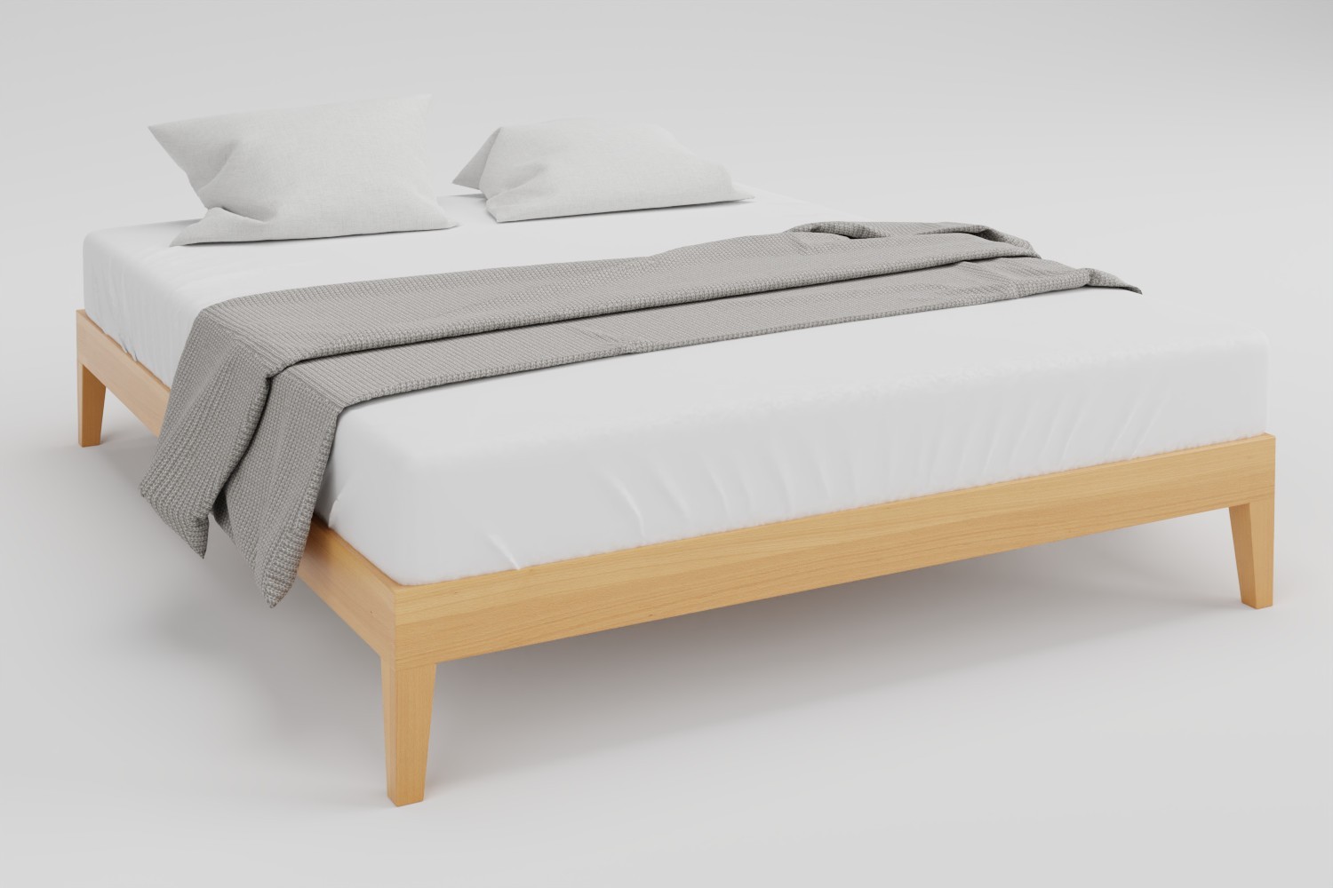 Cadru pat din lemn masiv Comodo