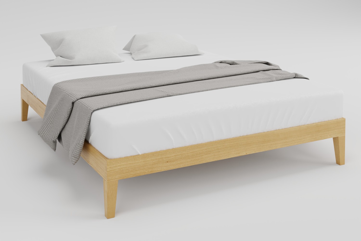 Apple Hospitality Ministry Cadru pat din lemn masiv Comoda Dimensiuni pat 160x200cm Esenta lemn Frasin