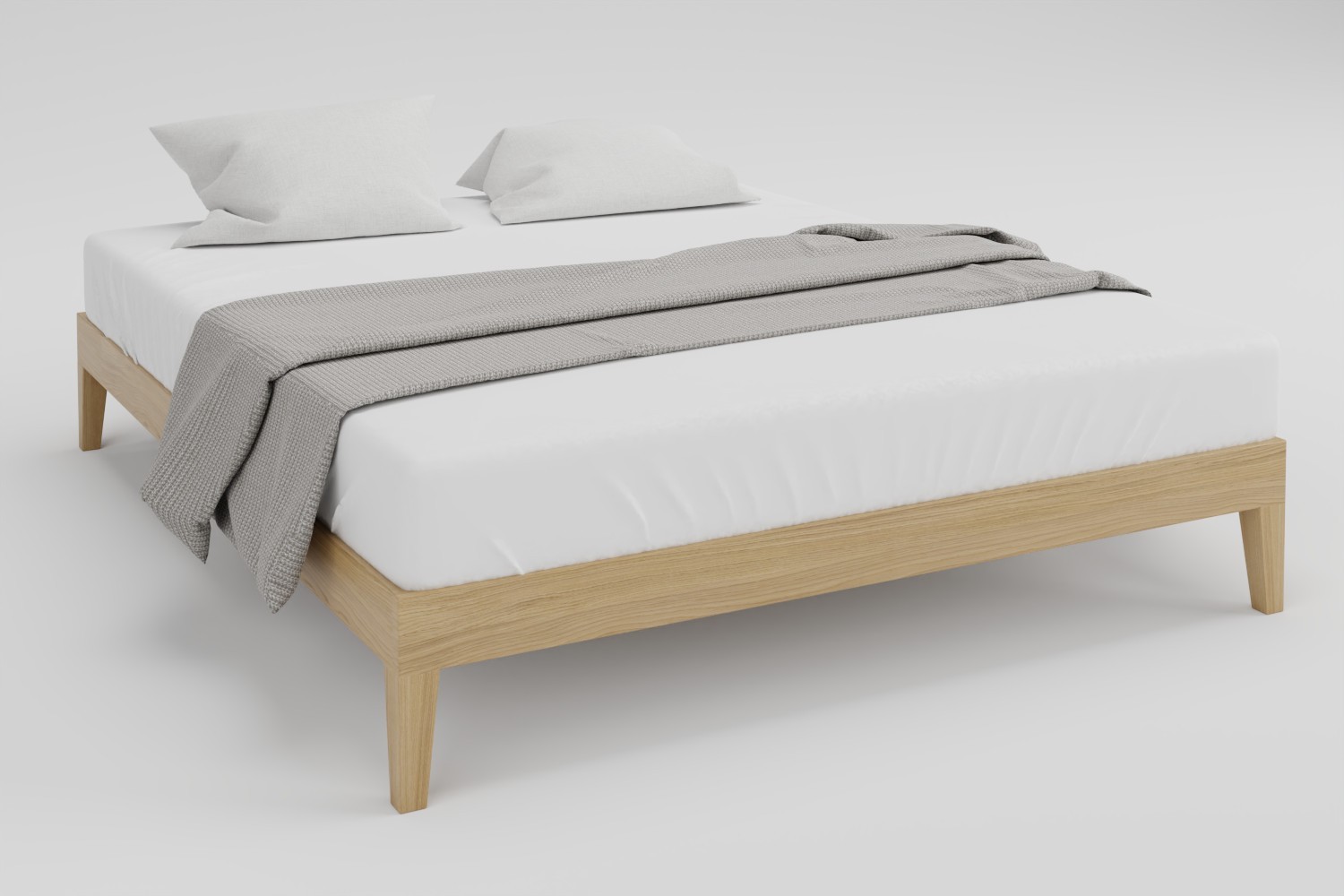 Cadru pat din lemn masiv Comodo