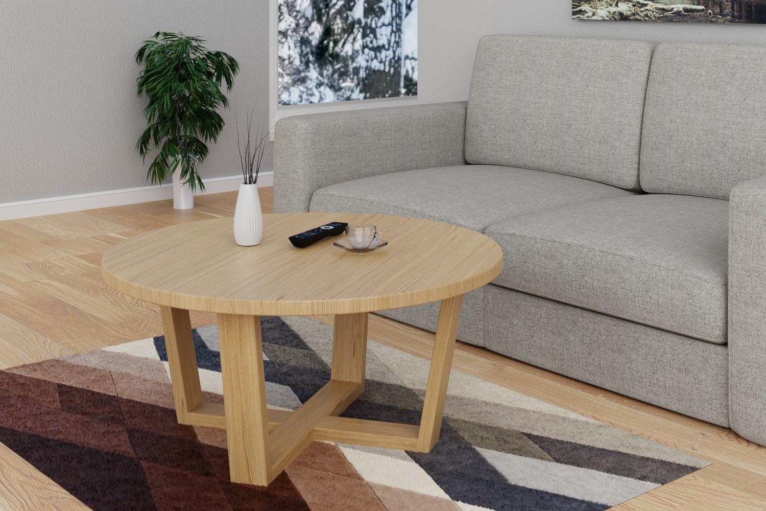 Masuta cafea din lemn masiv Trenta