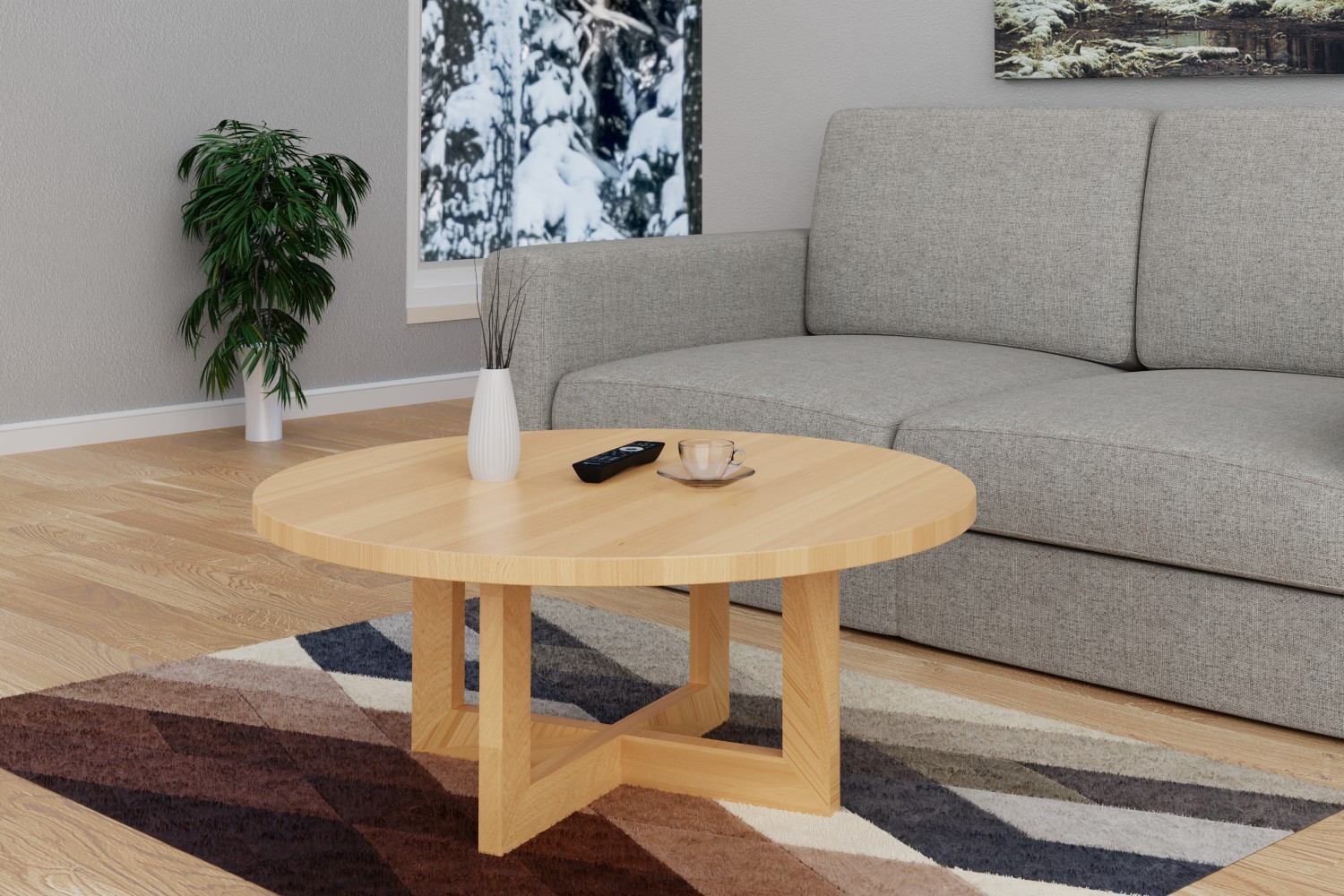 Masuta cafea din lemn masiv Milano