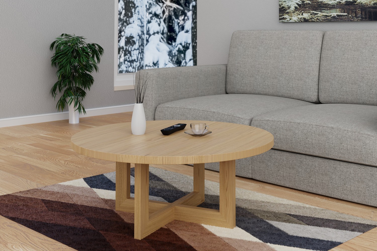 Masuta cafea din lemn masiv Milano