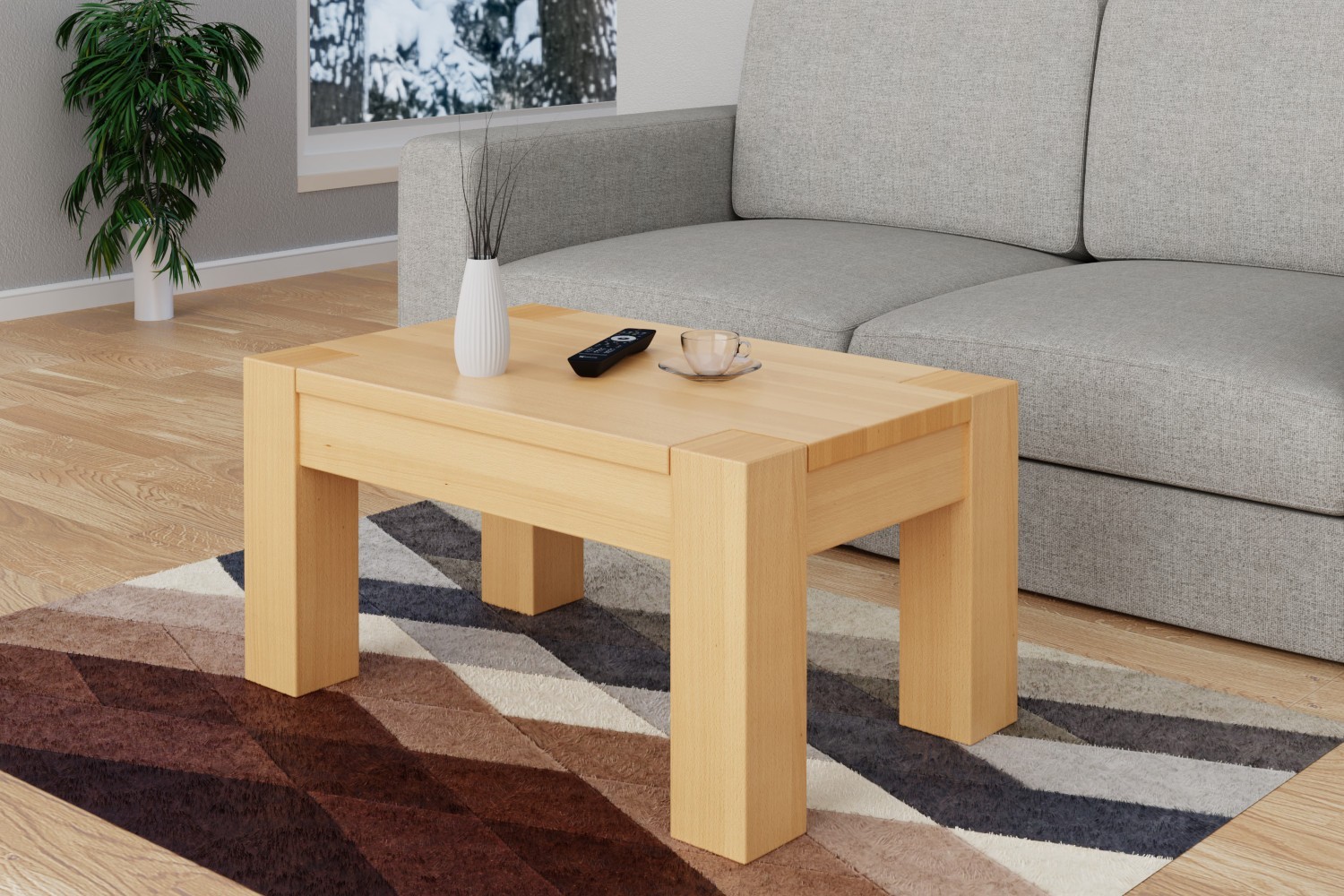 Masuta cafea din lemn masiv Sierra